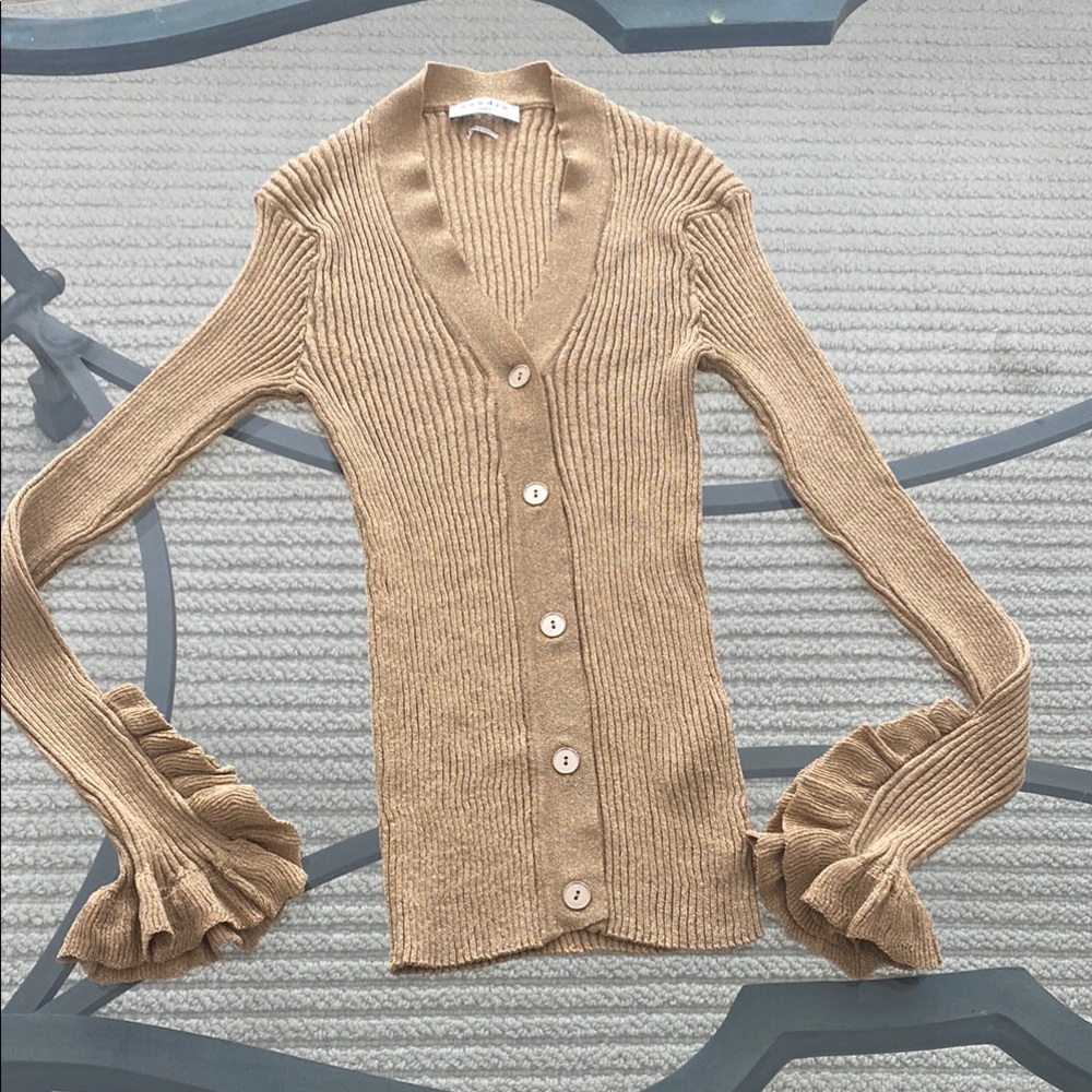 Sandro Paris gold shimmer sweater